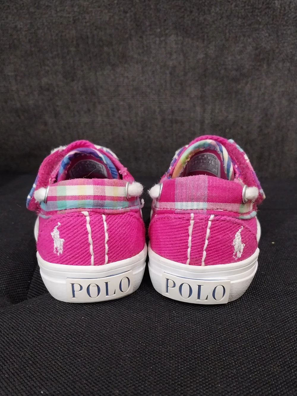 Ralph Lauren POLO Pink Canvas Boat Shoes/Sneakers